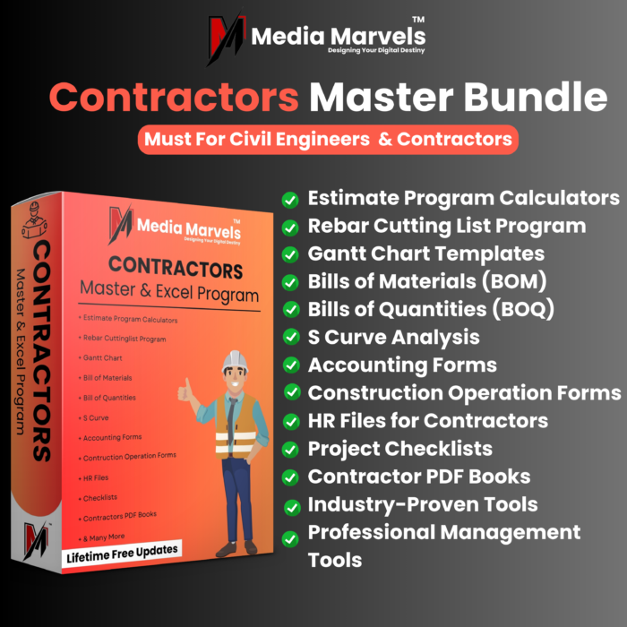 Advanced Contractors Masters And Excel Bundle